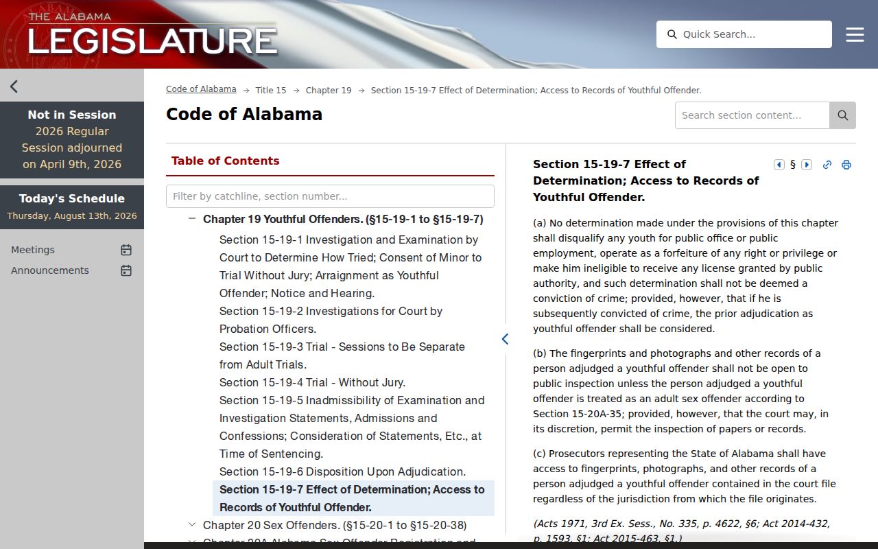Youthful offender access limits for Elmore County criminal dockets